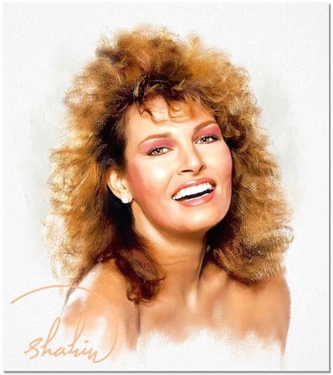 Stars Portraits Portrait Of Raquel Welch By Shahin Portrait Celebrity Art Celebrity Portraits