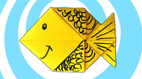 Origami Fish Instructions From A4letter Paper Youtube