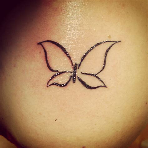 Simple Butterfly Tattoo Tattoo Pinterest Simple Butterfly Tattoo