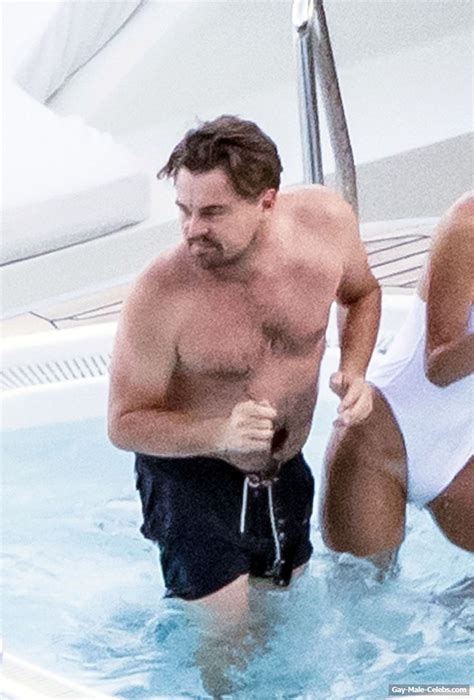 Leonardo DiCaprio Caught Relaxing Shirtless On A Yacht Gay Male
