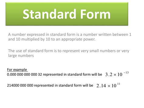 Standard Form Expanded Standard Form 25 Billion Years Written As