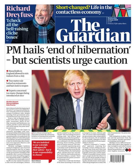 The Guardian June 24 2020 Newspaper Get Your Digital Subscription