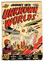 JOURNEY INTO UNKNOWN WORLDS #36 First issue 1950-Atlas Sci-Fi Aliens ...