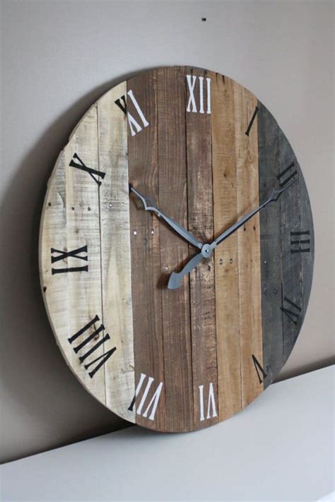 Rustic Clock Wall This Project Requires A Pallet