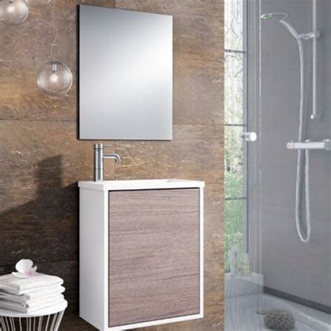 Comprar Conjunto Mueble De Baño 40cm Loft Lavabo Espejo