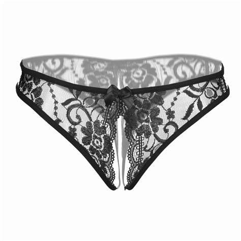 Elegant Sexy Nightwear Female Opening Crotch Pantie Underpants Sex Brief Thong Bragas Sexy