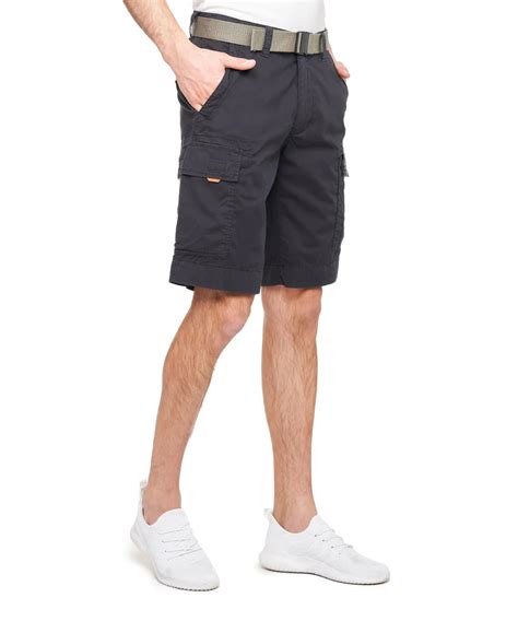 Wearfirst Mens Roam Stretch Cotton Belted Shorts M01e58091sa