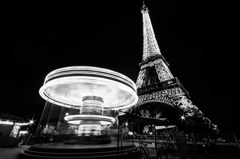 Papel De Parede Luz Paris França Noite Torre Eiffel Lumiere