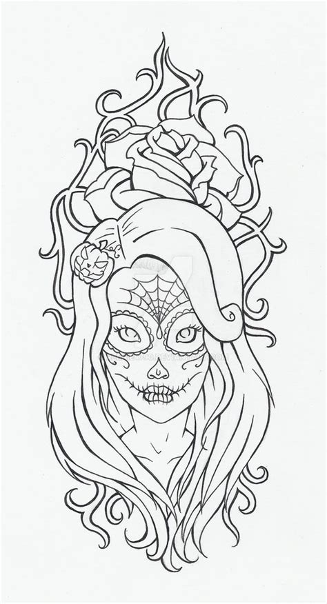 Flower tattoo designs & their meaning. Deadly look tattoo lineart by reenie4790 on DeviantArt