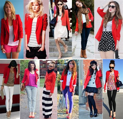 red blazer outfit ideas dresses images 2022