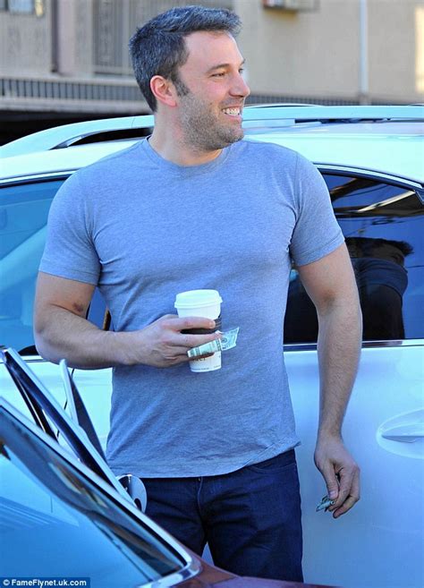 Ben Affleck Displays Muscular Physique In Tight T Shirt At Lunch With