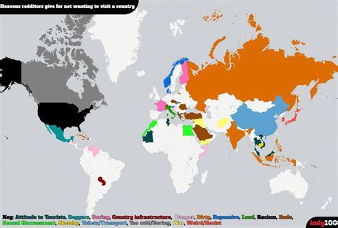 The Incredibly Rude Map Of Countries People Will Never Visit Again And