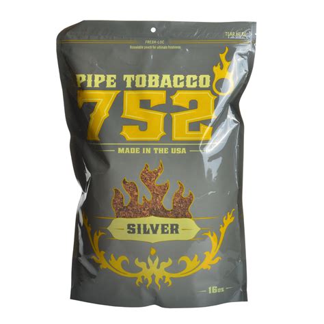 752 Silver Pipe Tobacco 16 Oz Bag Tobacco Stock