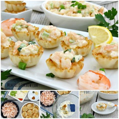 This shrimp spread recipe is for you! Cold Shrimp Dip in Phyllo Cups | Moms Need To Know ™ | Appetizer dips cold, Best appetizers ...