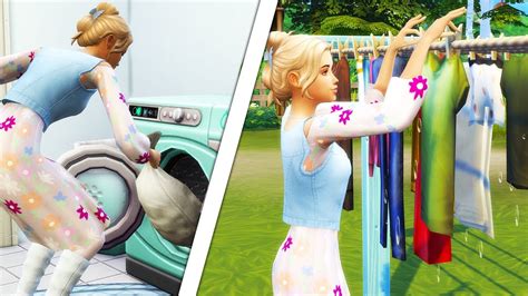 Laundry Day Stuff👗👕👖 Gameplay The Sims 4 Youtube