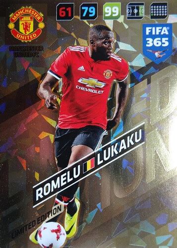 2018 Fifa 365 Limited Edition Romelu Lukaku Footballcards