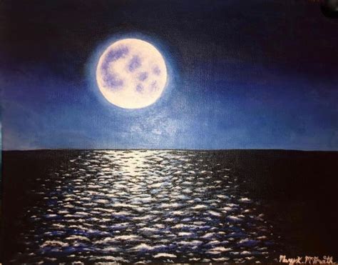 Moon Lit Water Adelaides Art Paintings And Prints Landscapes
