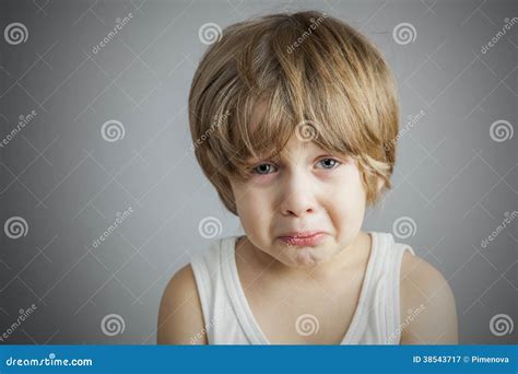 Sad Young Boy Stock Image Image Of Background Eyes 38543717