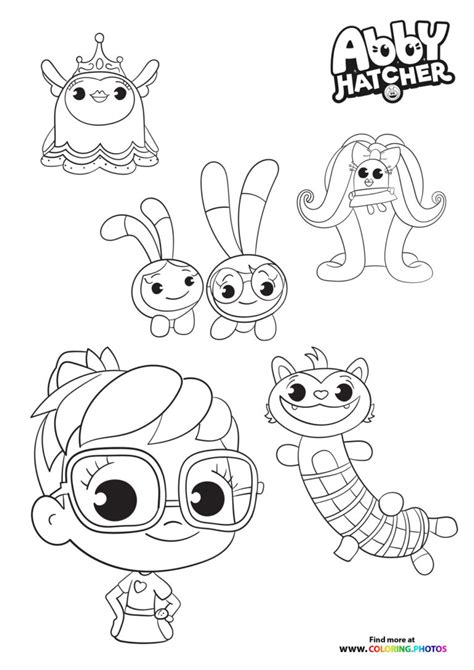 Abby Hatcher Characters Abby Baby Clip Art Cute Coloring Pages Images