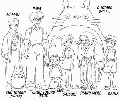 Coloring Pages Totoro Printable Anime Ghibli Studio
