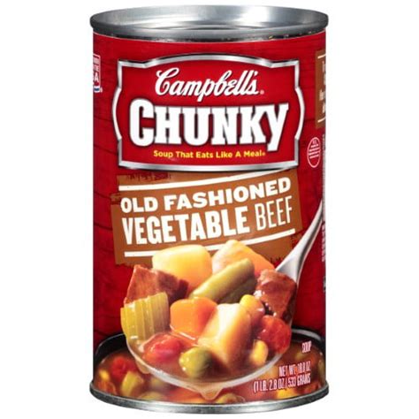 Campbells Ã‚Â Chunky Old Fashioned Vegetable Beef Soup