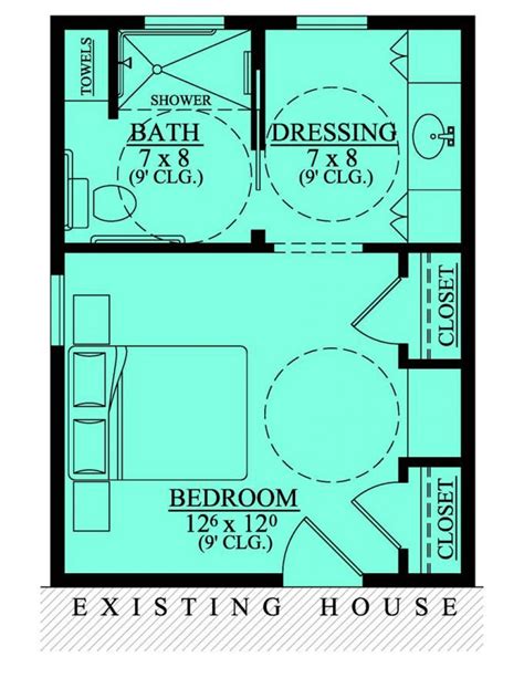 Floor plan for master bath. #653681 - Wheelchair Accessible Mother in Law Bedroom ...