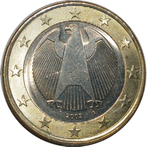 Allemagne 1 Euro 2002 G Fleur De Coin Unc