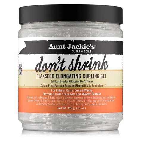Aunt Jackie S Curls And Coils Don T Shrink Flaxseed Elongating Curling Gel 15 Oz Naturallycurly