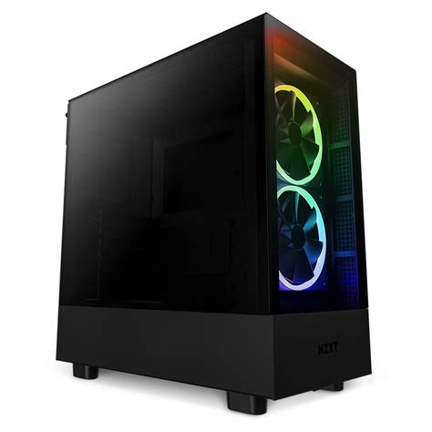 Nzxt H Elite Compact Atx Mid Tower Pc Gaming Case Built In Rgb Lighting Tempered Glass Front