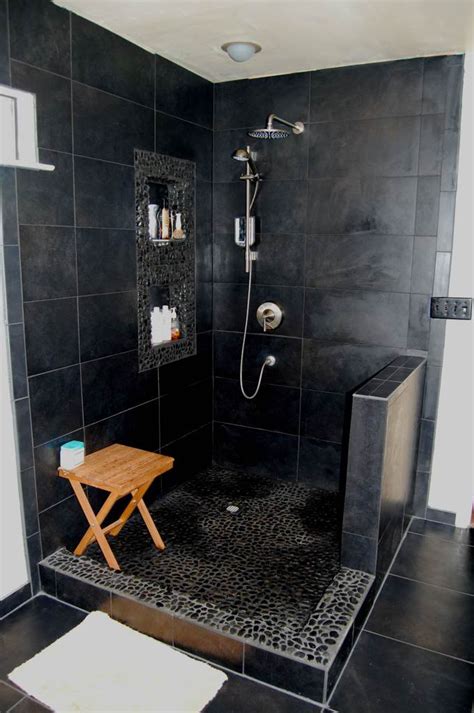 20 modern bathrooms with black shower tile black tile bathrooms shower tile black bathroom floor