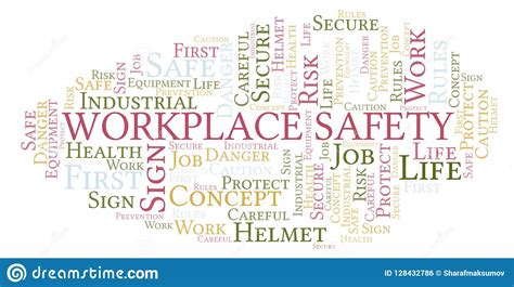 Workplace Safety Word Cloud Stock Illustration Illustration Of