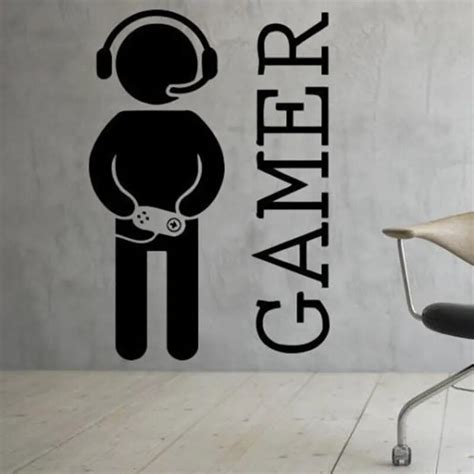 Video Game Sticker Play Decal Gaming Posters Gamer Vinyl Wall Decals
