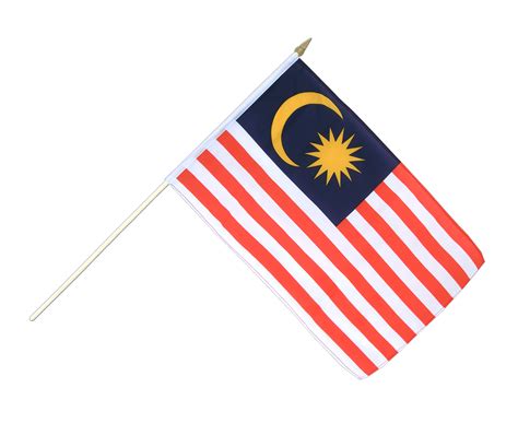 Hand Waving Flag Malaysia 12x18 Royal Flags
