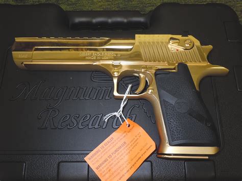 Magnum Research Mk Xix 24k Gold Plated Desert E For Sale