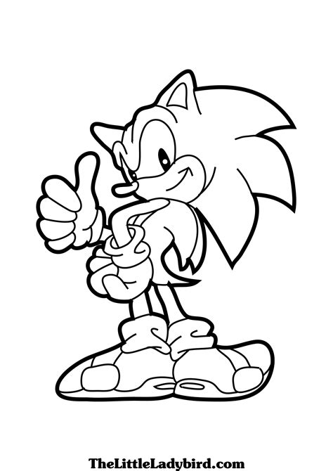 Dibujo De Sonic Dibujo Para Colorear De Sonic Dibujos Infantiles De