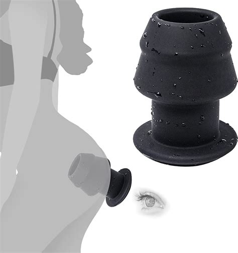 Oversize Hollow Plug Sex Toy Expander With Head Waving Liquid