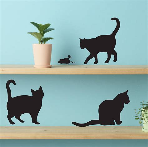 Cute Cat Wall Stickers By Lauren Moriarty And Co