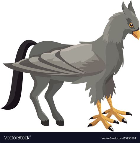 Hippogriff Greek Mythological Creature Legendary Vector Image