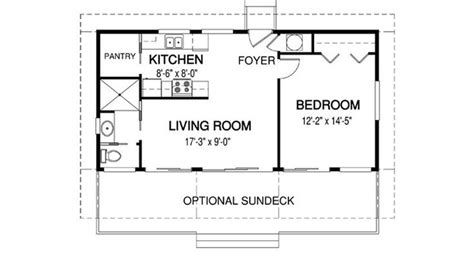 The Floor Plan For A Small Cabin Home