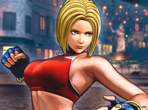 The King Of Fighters Xv Blue Mary 4k Wallpaper Download