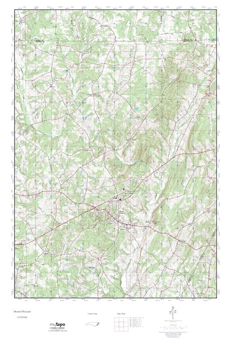 Mytopo Mount Pleasant North Carolina Usgs Quad Topo Map