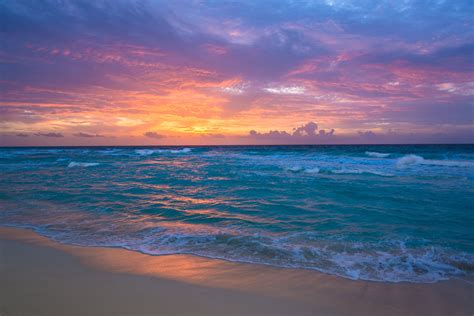 Sea Surf Sunrise Waves Sand Ocean Beach Wallpapers Hd Desktop