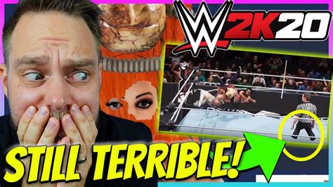 Wwe 2k20 Glitches And Funny Moments Reaction Youtube