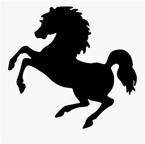 Onlinelabels Clip Art Rearing Horse Silhouette Transparent Free