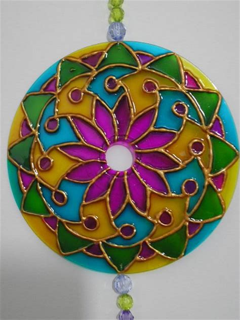 Imprima para colorir lindas mandalas. Mandala em CD | Chão de Giz | Elo7