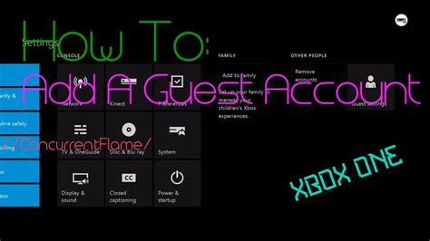 How To Setup A Guest Account On Xbox One Youtube
