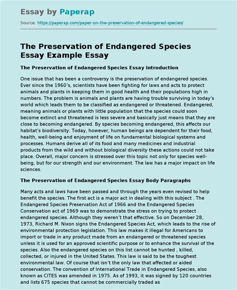 Why We Need To Protect Endangered Animals Essay