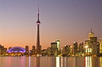 1920x1080 resolution | panoramic reflection photography of CN Tower ...