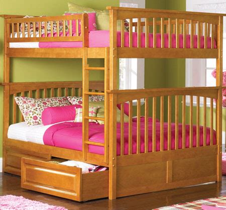 Featuring two twin beds, this small bunk bed set measures just 50 inches high and is 80 inches long. Columbia Full Over Bunk Bed Offers Funful Room For Your ...