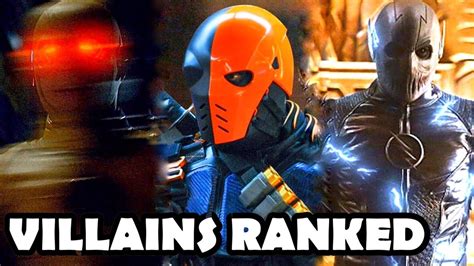 Top 10 Best Arrowverse Main Villains Ranked Youtube